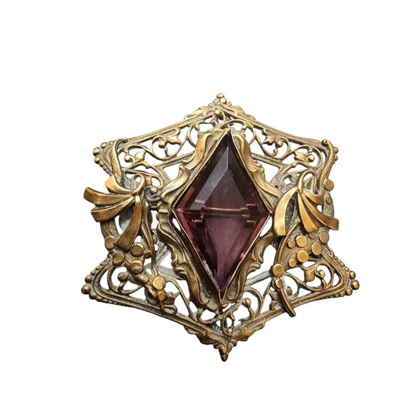 Antique Victorian Sash Brooch (A4927) - Picture 1 of 6